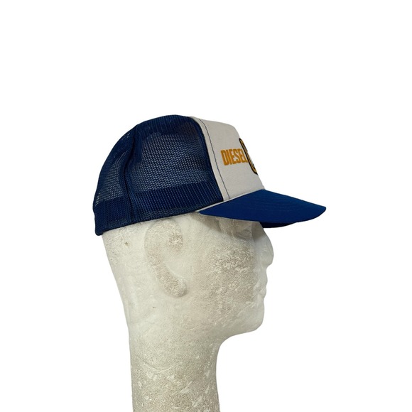 Vintage 80s 90s Diesel Cat Power Caterpillar Trucker Mesh Snapback Cap VTG - Picture 5 of 8